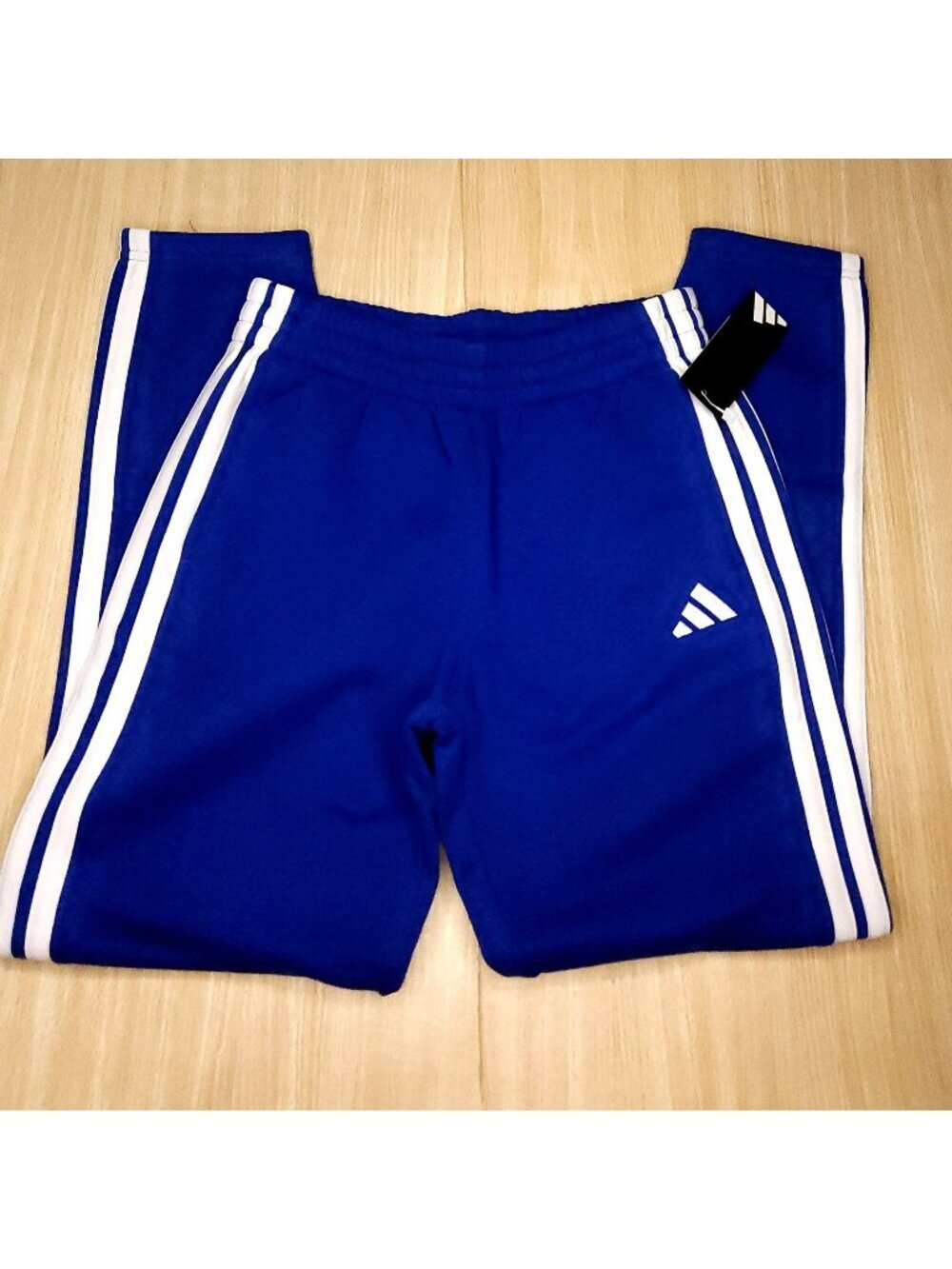 Adidas Boys New Blue Joggers Large